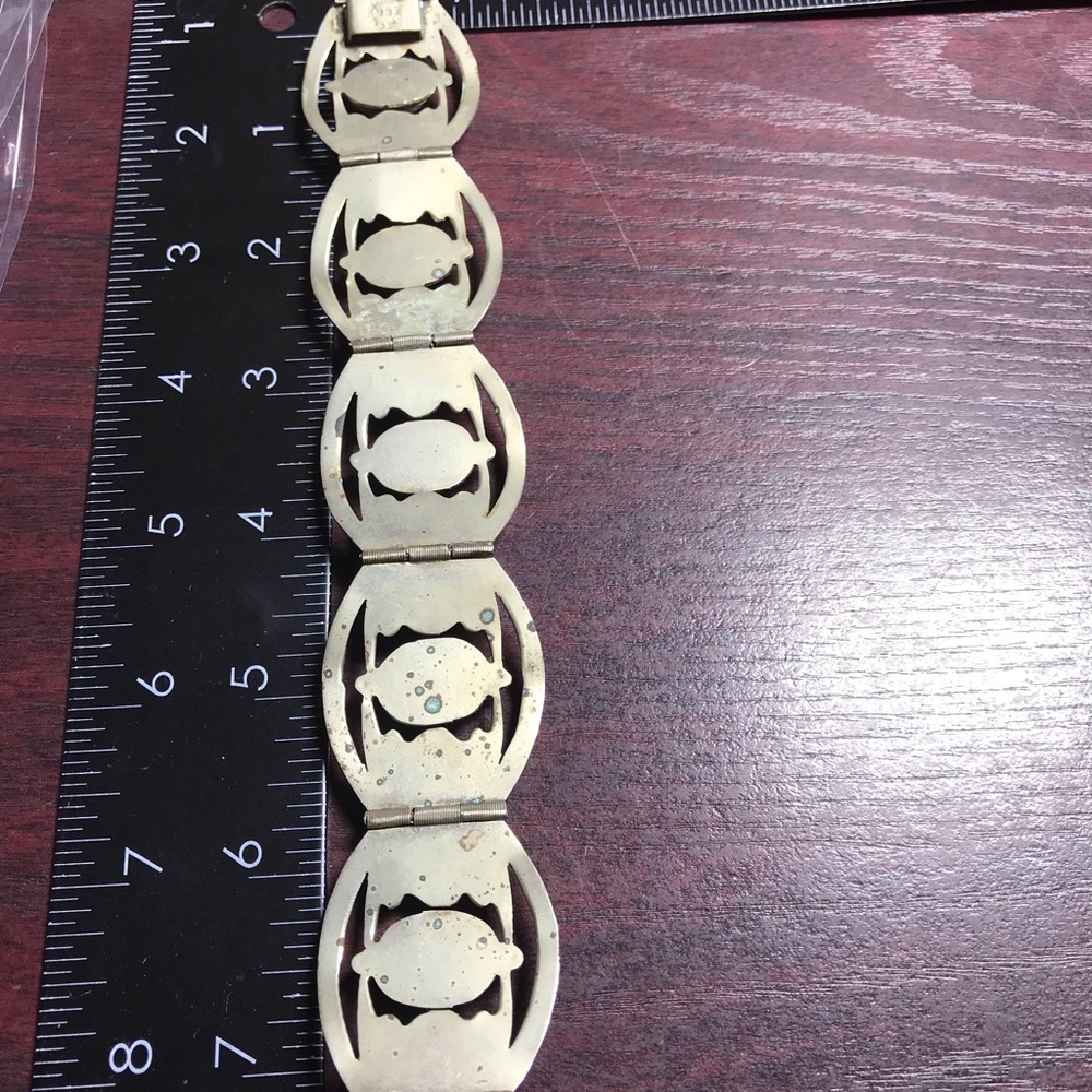 Gemstone vintage bracelet. Marked. - Picture 6 of 7